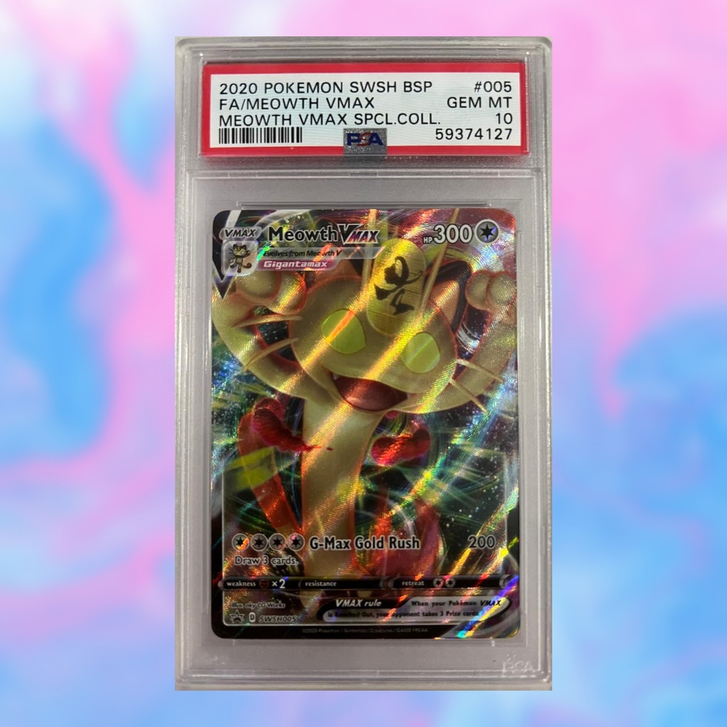 Meowth Vmax Black Star Promo (PSA 10)