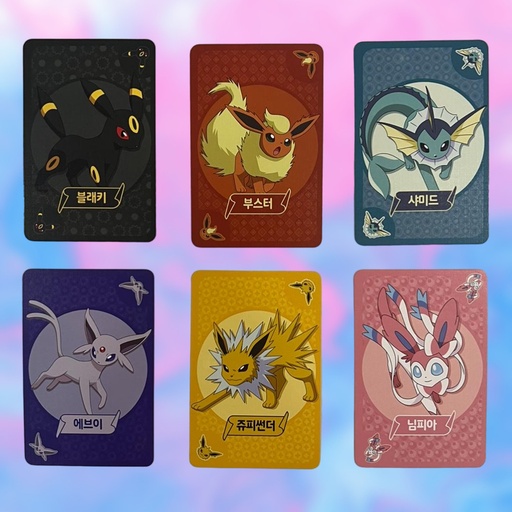 Eeveelution All Rare Salad Korean Cards