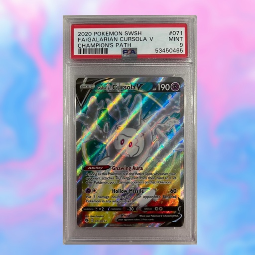 Galarian Cursola V Full Art 71/73 (PSA 9)